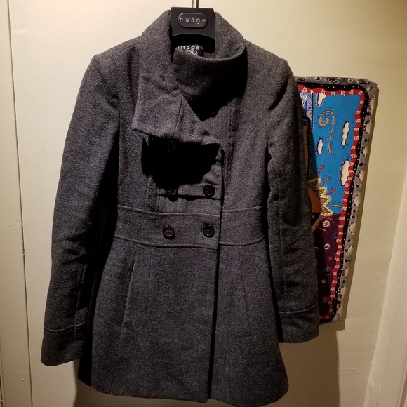 NITROGEN Grey Pea Coat (Size XS) - Picture 6 of 6